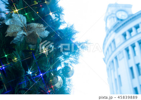 東京　銀座　クリスマス　クリスマスツリー　イルミネーション　キラキラ　景色　風景　光　冬　XMAS 45839889