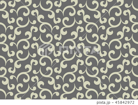 Flower pattern. Seamless gray ornament. Graphic Flower pattern. Seamless gray ornament. Graphic 45842972