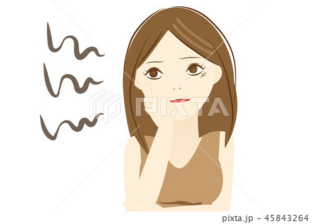 女性ＯＬ風困った 45843264