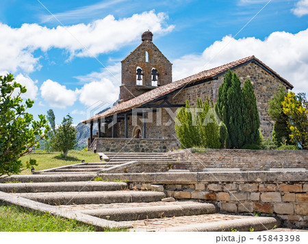 View of the hermitage of Riano, Spain 45843398