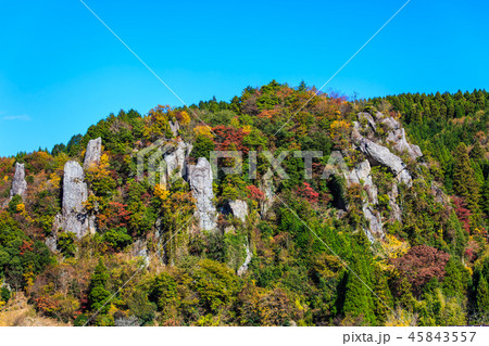 立羽田の景の紅葉　【大分県中津市裏耶馬渓】 45843557