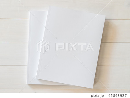 Mock-up book cover blank A4 size paperback 45843927