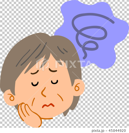 Annoying middle-aged woman anxiety melancholy Annoying middle-aged woman anxiety melancholy 45844920