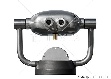 Coin Operated Binoculars isolated on White 45844954