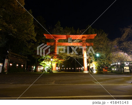 神社ライトアップ 神社ライトアップ 45845143