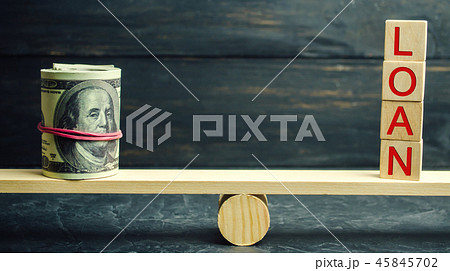 Loan concept. Financial management 45845702