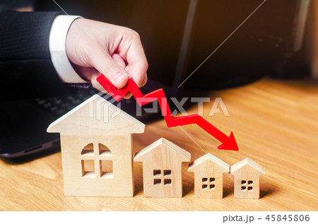 a decline in property prices. population decline. a decline in property prices. population decline. 45845806