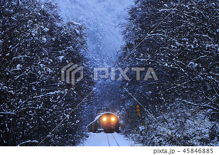 雪景色の只見線 雪景色の只見線 45846885