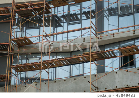 Construction of a multi-storey high-rise residential building. 45849433