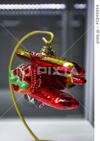 Vintage Christmas tree toy decorations red biplane Vintage Christmas tree toy decorations red biplane 45849844