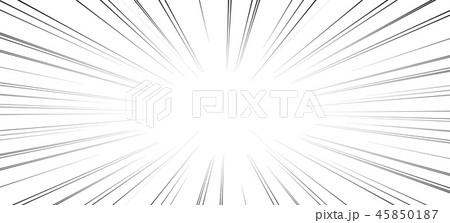 Comic book action lines. Speed lines Manga frame 45850187
