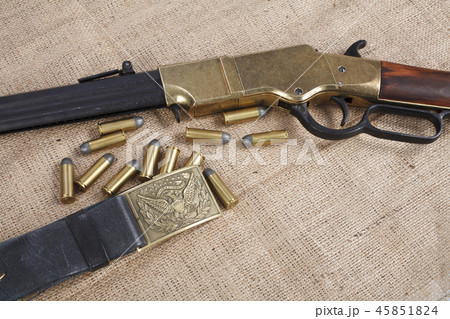 Wild west period repeating rifle Wild west period repeating rifle 45851824