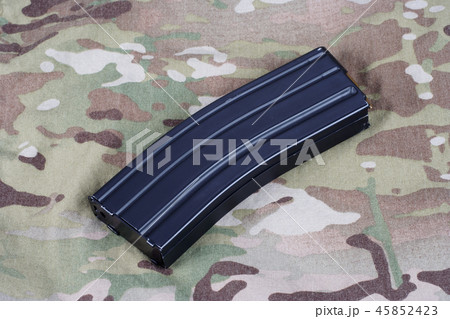 M16 rifle magazine with cartridges on uniform  45852423
