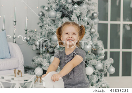beautiful little girl in a white dress like a beautiful little girl in a white dress like a 45853281