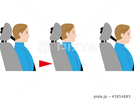 追突事故とヘッドレスト。 45854885