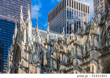 St. Patrick's Cathedral  Manhattan Landmarks New York City USA 45855805