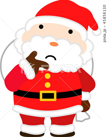 サンタクロース　かわいい　クリスマス　12月 45856130