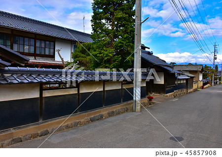 茂田井間の宿 旧中山道の宿場の町並み 茂田井間の宿 旧中山道の宿場の町並み 45857908