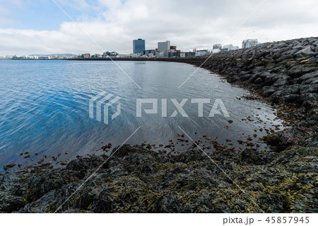 Ocean view in Reykjavik, Iceland Ocean view in Reykjavik, Iceland 45857945