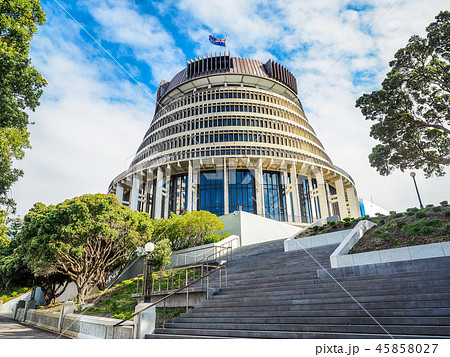 Beehive,  the Executive Wing of the New Zealand 45858027