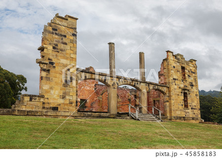 Ruins of  old  jail hospital at Port Arthur 45858183
