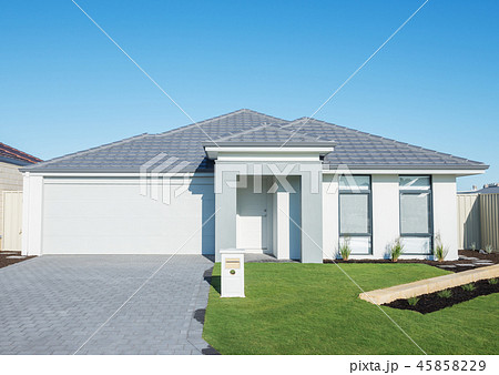 modern suburban house modern suburban house 45858229