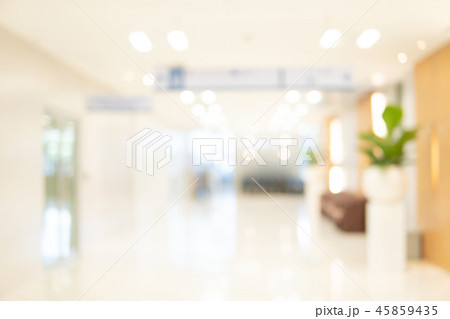 Blurred luxury hospital interior background 45859435