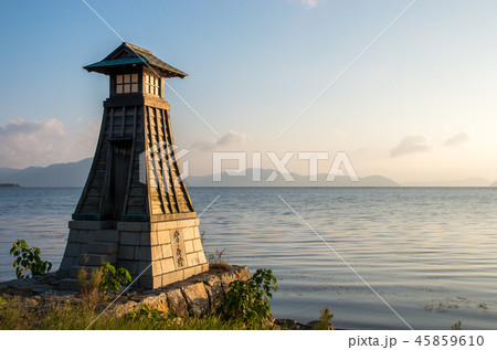 木津の常夜灯の朝＿滋賀県高島市 45859610