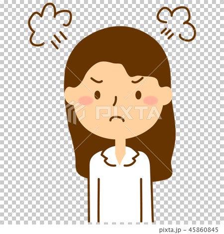 女子中高生:怒り 女子中高生:怒り 45860845