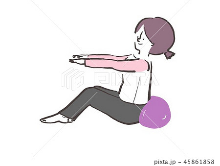 ピラティス 女性 女 45861858