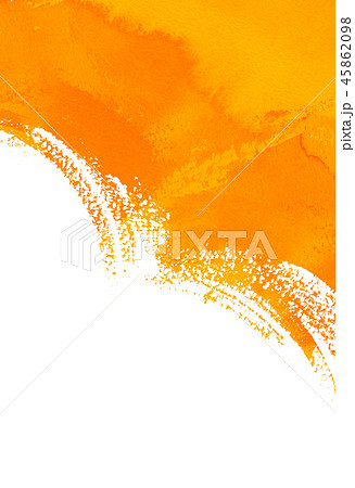 背景素材 水彩テクスチャー オレンジのイラスト素材