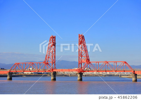 筑後川昇開橋 福岡県大川市_佐賀県佐賀市諸富町 45862206