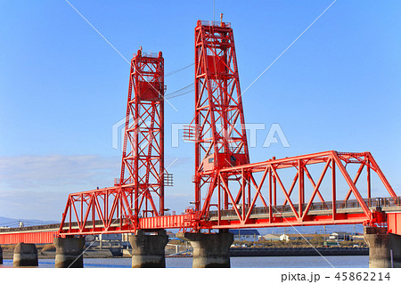 筑後川昇開橋 福岡県大川市_佐賀県佐賀市諸富町 筑後川昇開橋 福岡県大川市_佐賀県佐賀市諸富町 45862214