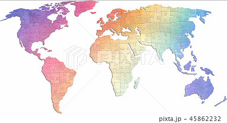 世界地図 ワールドマップ グローバルのイラスト素材