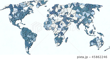 世界地図 ワールドマップ ビジネスのイラスト素材