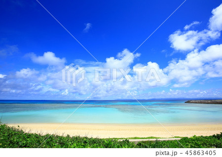 波照間島 ニシ浜 波照間島 ニシ浜 45863405