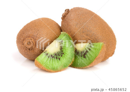 Kiwi fruit isolated on white background, close-up Kiwi fruit isolated on white background, close-up 45865652