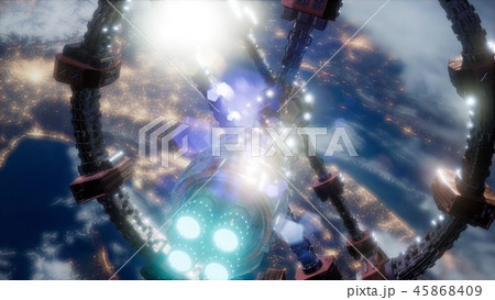 International Space Station in outer space  45868409