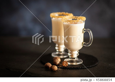 Traditional eggnog for Christmas 45868854