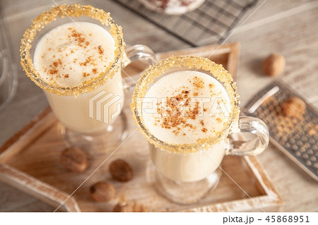 Traditional eggnog for Christmas Traditional eggnog for Christmas 45868951