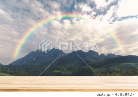 Wood table for display product 45869427