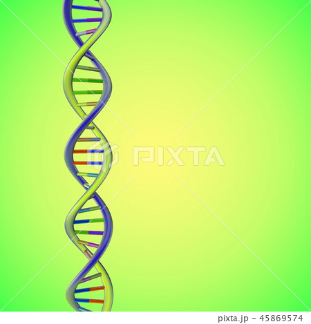 Abstract DNA spiral. 3D rendering illustration. 45869574