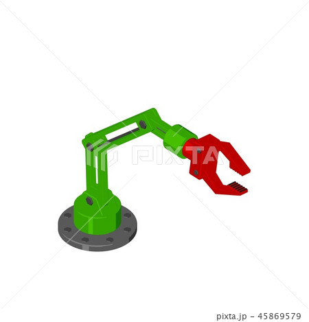 Robotic arm. Isolated on white background. Robotic arm. Isolated on white background. 45869579
