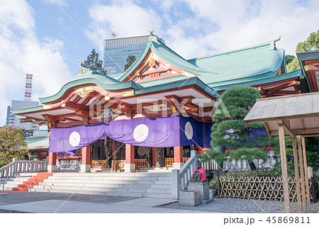 東京都 千代田区永田町 山王日枝神社 本殿 東京都 千代田区永田町 山王日枝神社 本殿 45869811