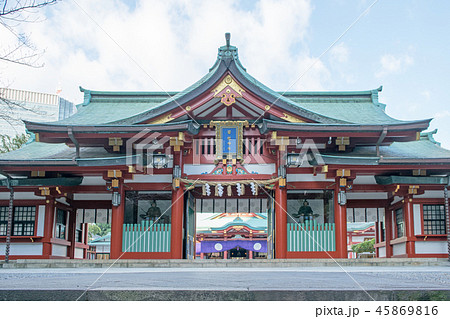 東京都　千代田区永田町　山王日枝神社　神門 45869816