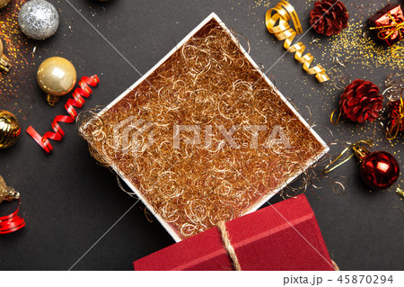 Christmas background with ice-cream cones 45870294