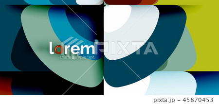 Circles and triangles geometric abstract background. Trendy abstract layout template for business or 45870453