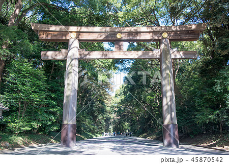 明治神宮　第一鳥居（南参道鳥居・一の鳥居） 45870542