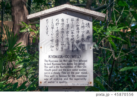 東京都 明治神宮御苑 清正井(きよまさいど) 東京都 明治神宮御苑 清正井(きよまさいど) 45870556