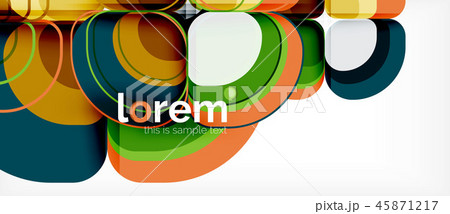 Abstract background - geometric multicolored round shapes composition. Trendy abstract layout Abstract background - geometric multicolored round shapes composition. Trendy abstract layout 45871217